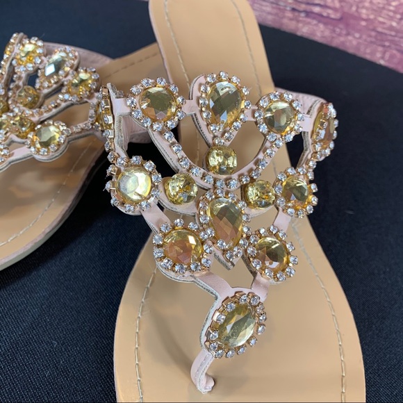 MADELINE STUART Gemstone & Rhinestone Sandals - Picture 8 of 12